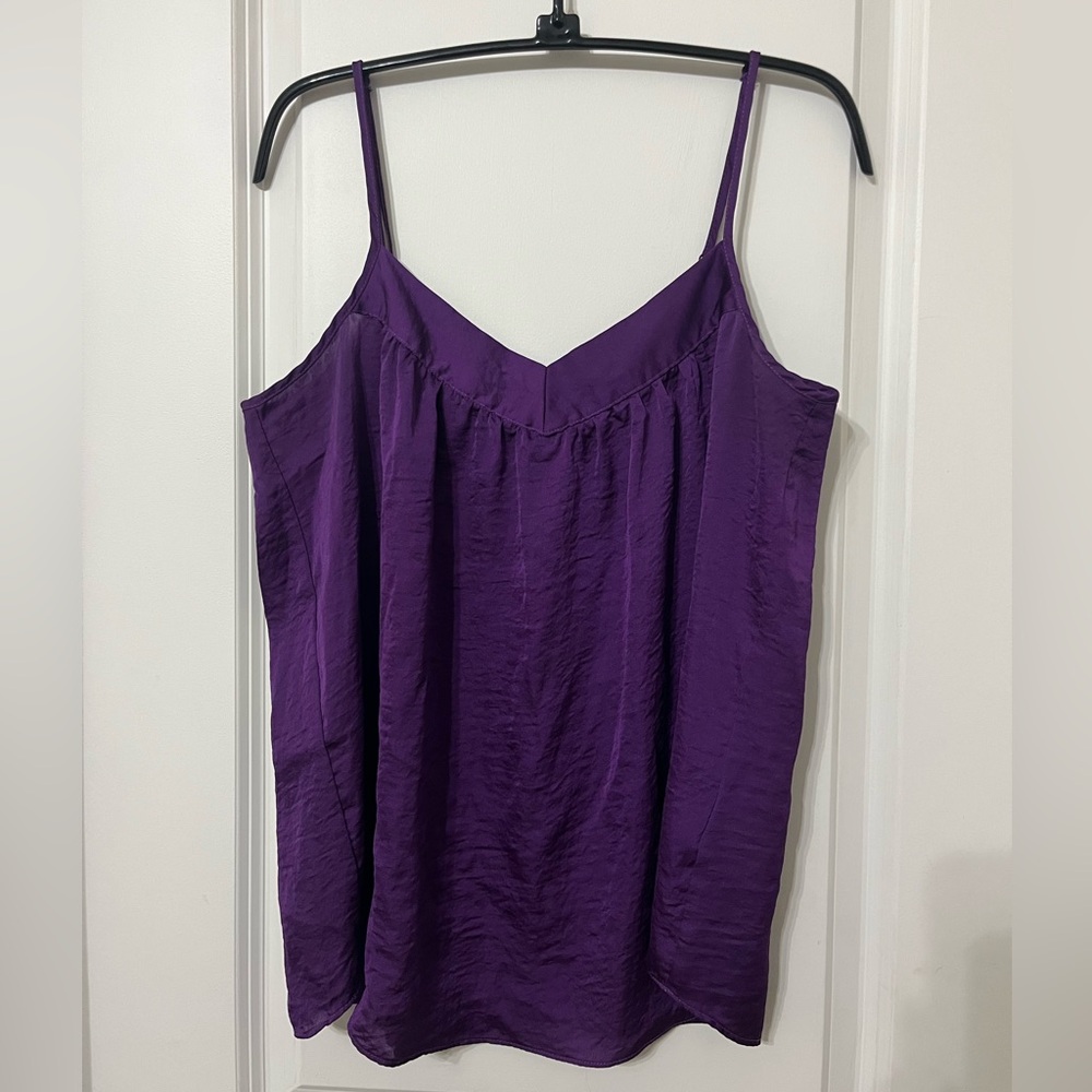 Apostrophe Purple Sleeveless Relaxed Camisole